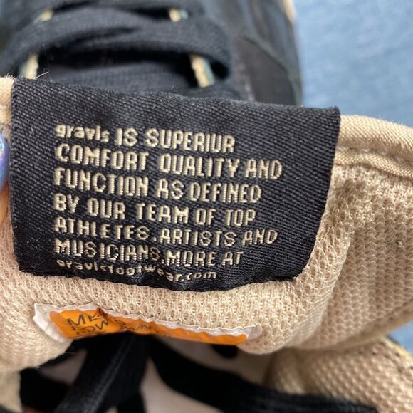 Gravis black men’s Lowdown Hi Cut hemp skate shoes size 11.5 - Picture 8 of 10